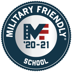 Military Friendly logo - Provided by Military Friendly® Schools, Victory Media